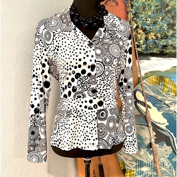 VTG Kokomo,SUCH a Cool Piece,Lightly Sequined 1970’s Disco,Avant Garde,Size M - Picture 2 of 11